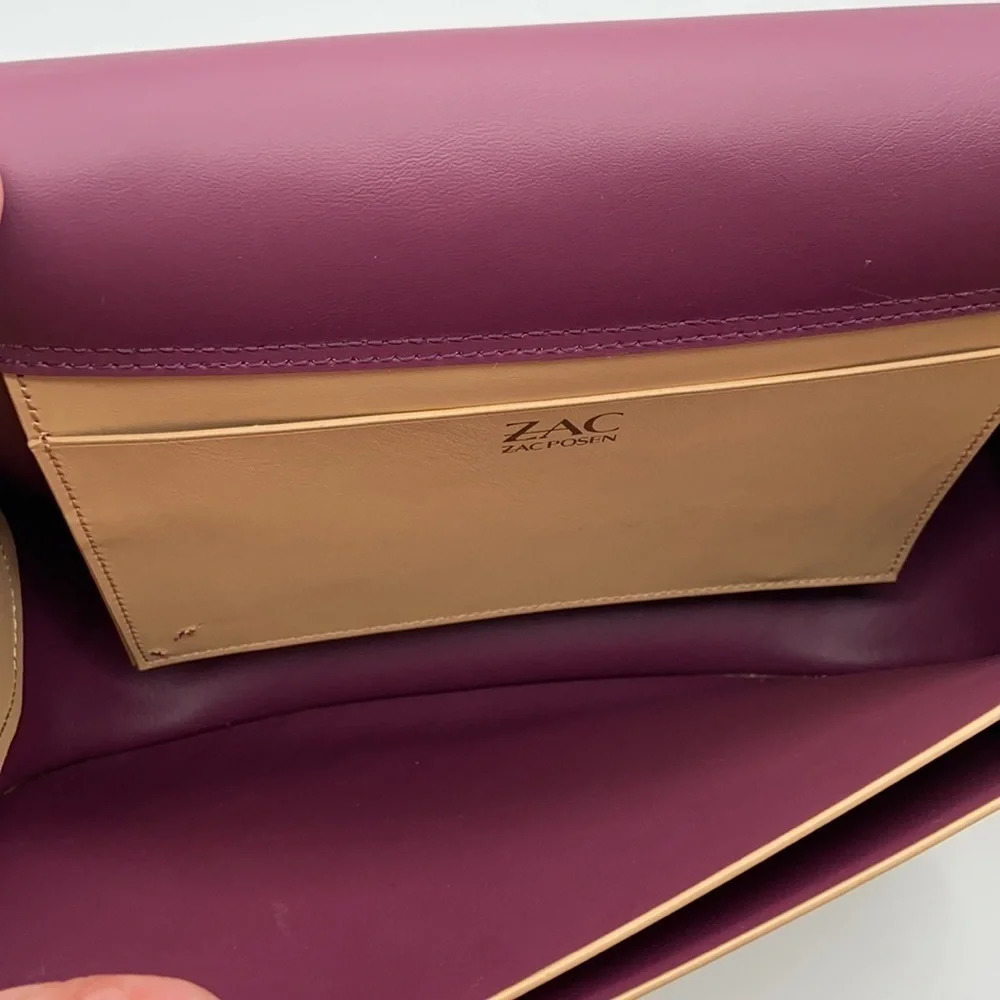 Zac Posen Eartha Iconic Saddle Bag in Camel - Picture 10 of 16